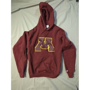 Champion Mens Minnesota Golden Gophers Hoodie Maroon NCAA Sweatshirt Small